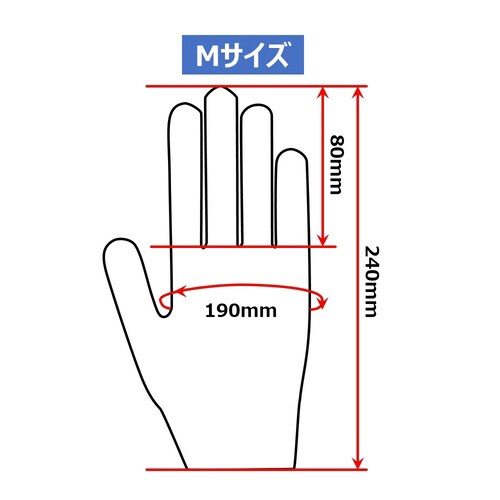 SFニトリル手袋エコノミー白(大箱) M