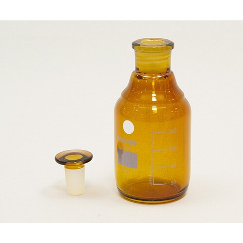 栓付褐色試薬瓶(目盛付き) 250mL