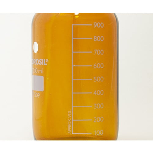 栓付褐色試薬瓶(目盛付き) 1000mL