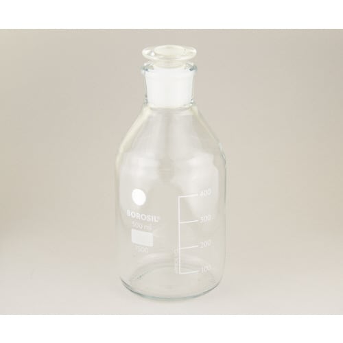 栓付試薬瓶(目盛付き) 500mL