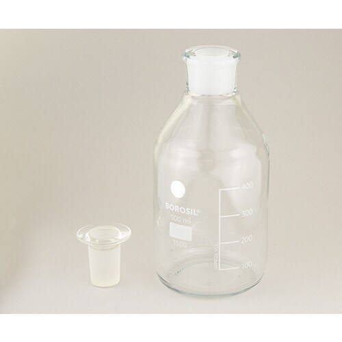 栓付試薬瓶(目盛付き) 500mL