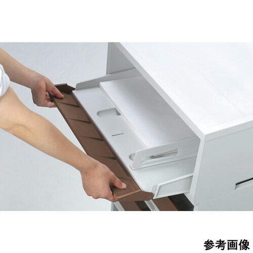 ペーパー分類ボックス(A3深型)ブラウン 4段