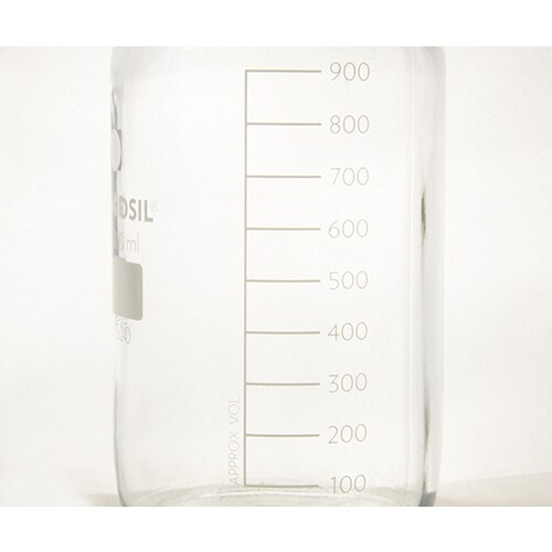 栓付試薬瓶(目盛付き) 1000mL