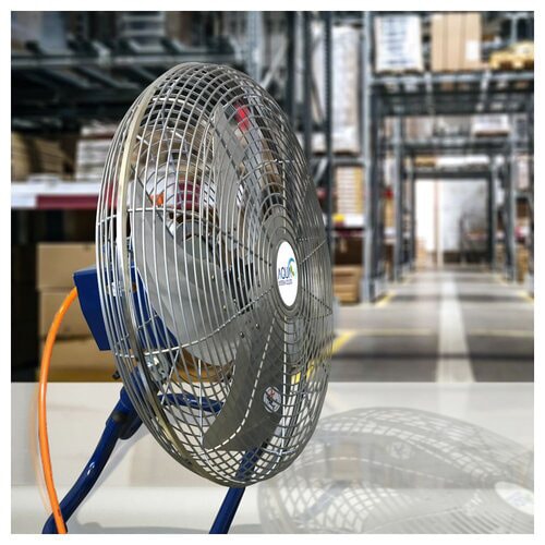 無給油エアモーター式工場扇(卓上型)