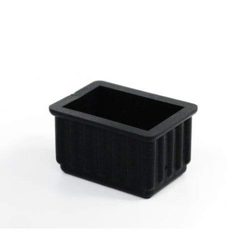 イス脚キャップバラ 23×36×25ミリ 黒