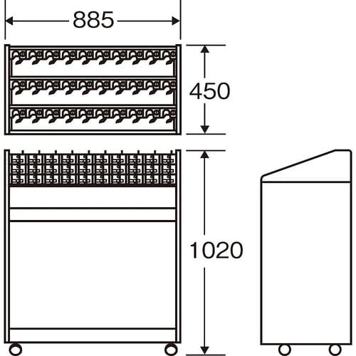アンブラー NLB−30 鍵付(グレー)