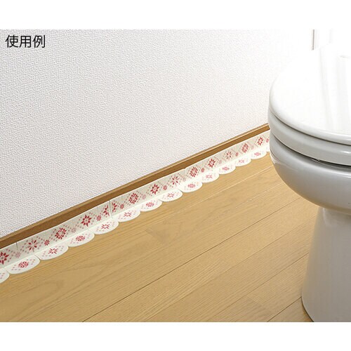 便器すきまテープ モロッコタイル ピンク