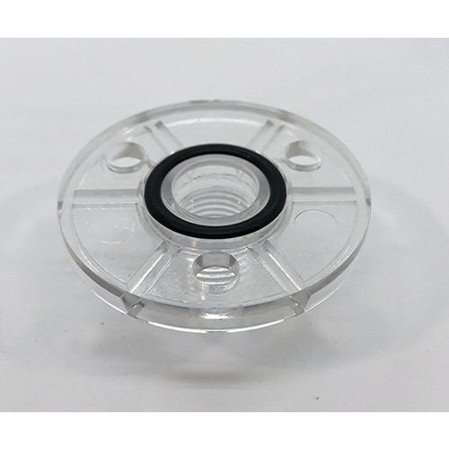 バルブ座ポリカ製ネジ止Oリング付