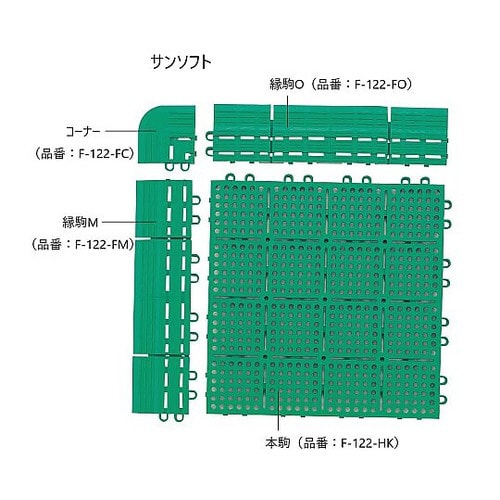 サンソフト 縁駒O(グレー)