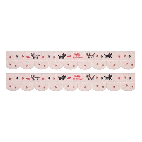 便器すきまテープ おさんぽねこ 1個(2枚入)
