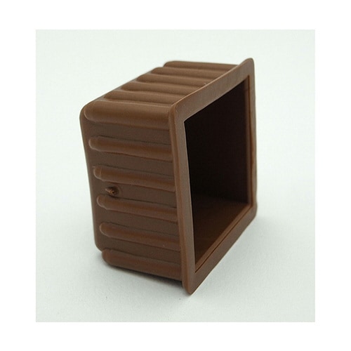 イスキャップ 角型 茶 31mm