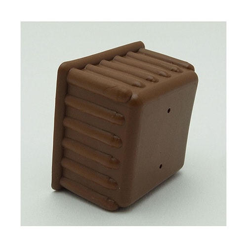 イスキャップ 角型 茶 31mm