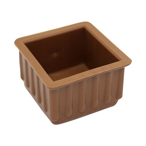 イスキャップ 角型 茶 31mm