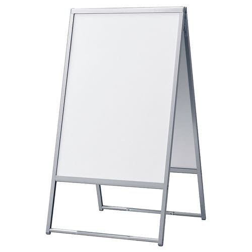 屋外A型 ポスタースタンド 両面 B2 シルバー