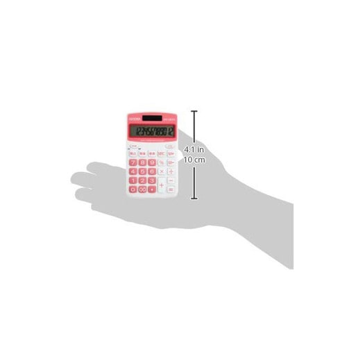ハンディカラー電卓 レッド
