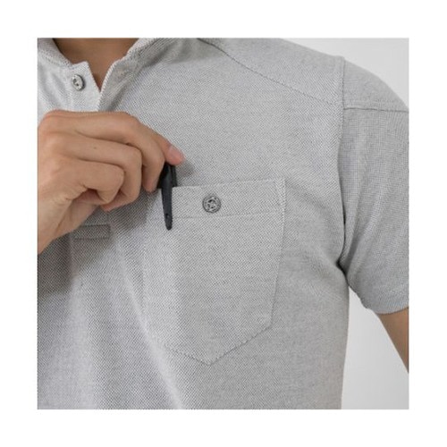 長袖ポロシャツ G−9118 13ブラック 5L