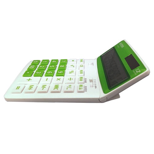 卓上カラー電卓(中型) グリーン