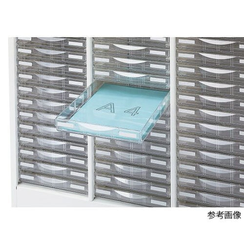 整理ケース(ホワイト) A4判1列浅型7段