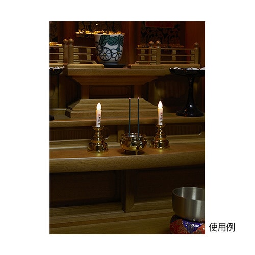 安心の絵ろうそく・お線香セット ゴールド