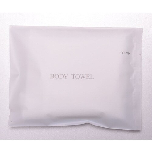 ボディータオル白(白マット袋)1ケース(