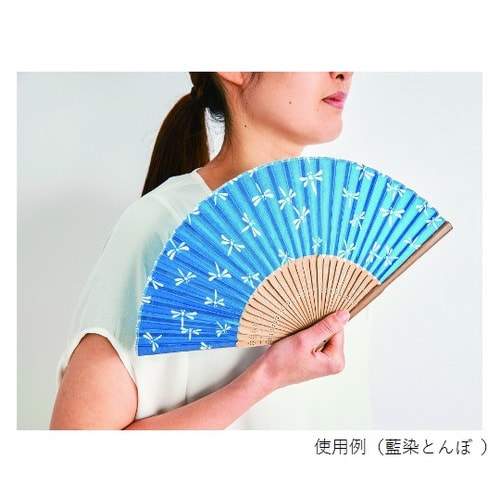 すす竹和扇子 藍染とんぼ 300個