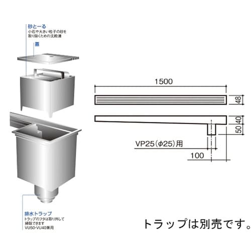 流れ―る トラップ無し 48×90×1500