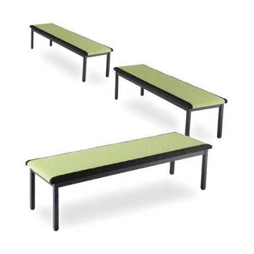 ベンチ 樹脂タタミベンチ 背なしタイプ グリーン