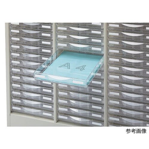 整理ケース(ニューグレー) A4判2列浅型10段
