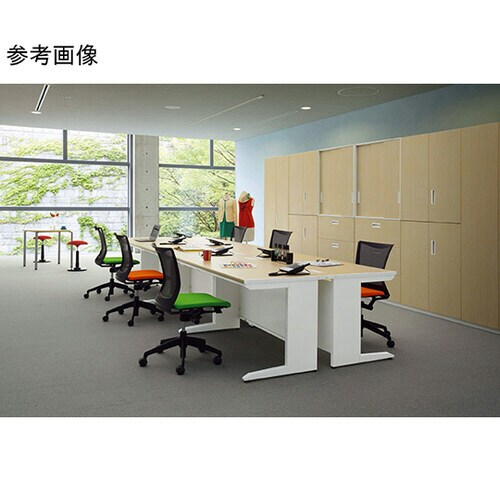 ビジネスデスク LDVシリーズ ホワイト/ホワイト