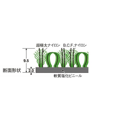 玄関マット グリーン