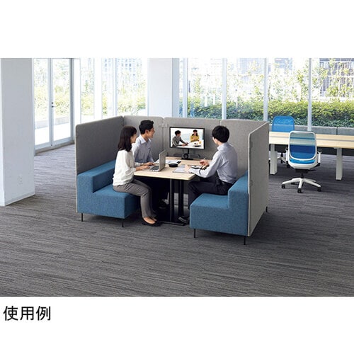 ユニットソファー〈アルモ〉 ライトグレー