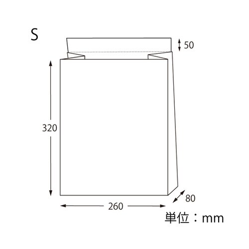 宅配袋 S 撥水 貼付位置入 白 25枚入
