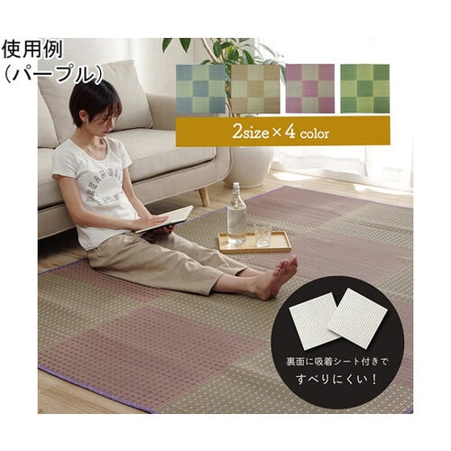ラグ い草 コンパクト ベーシック 吸着