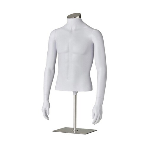 軽量ABS製 紳士腕付き卓上トルソー M
