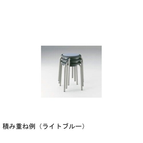 丸イス ライトブルー