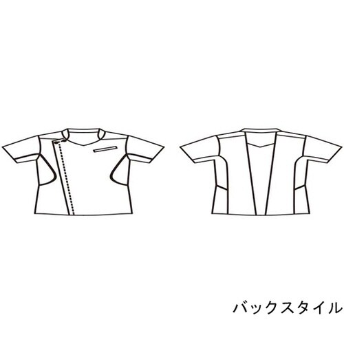 メンズジャケット 半袖 ホワイト×ウォー