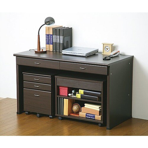 システムデスク120 ブラウン