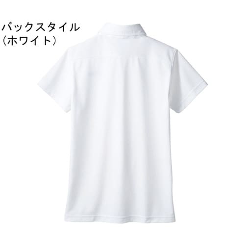 ポロシャツ 兼用 半袖 ホワイト LL