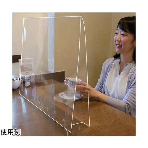 簡易飛沫防止透明パーティション 大 5台