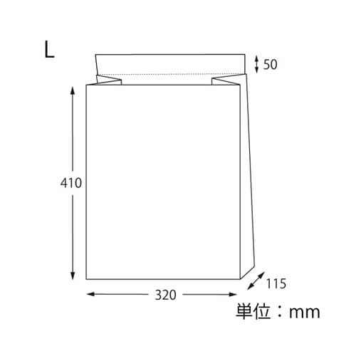 宅配袋 L 撥水 貼付位置入 白 25枚入