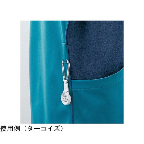 スクラブ レディス 半袖 ブルー×グレー S