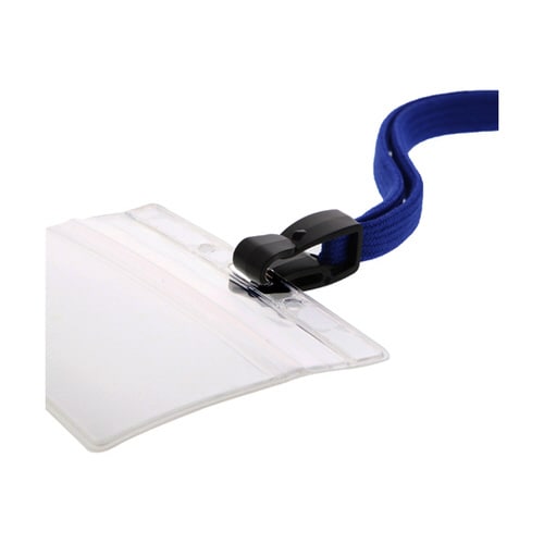 吊り下げ名札 チャック式 青 10セット入