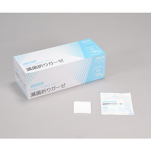 滅菌折りガーゼ 12折 50×50mm 100枚入