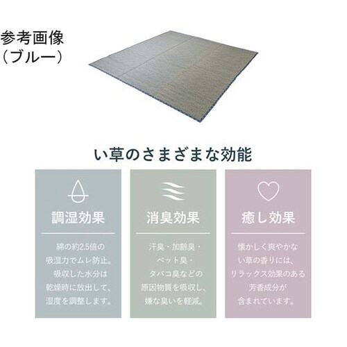 い草ラグ ブルー 約120×180cm