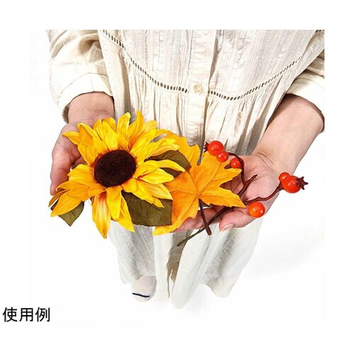 オータムパンプキンセット 秋の造花素材 オレンジ
