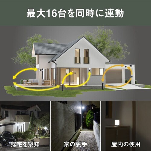 乾電池式無線連動チャイム&ライト(受信型