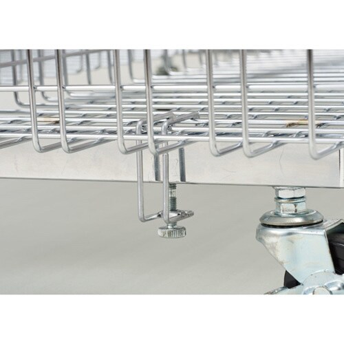 折りたたみワゴン用追加カゴ クローム W