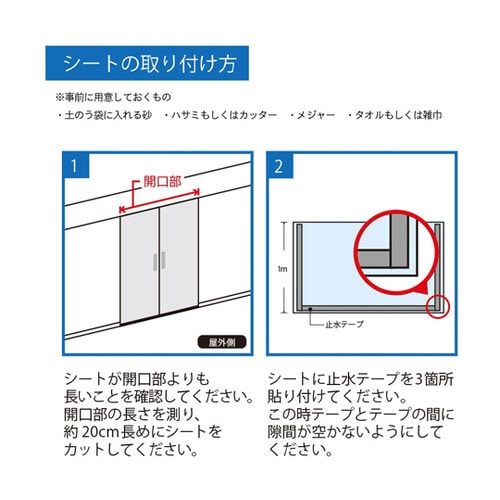 止水シート 土嚢タイプ