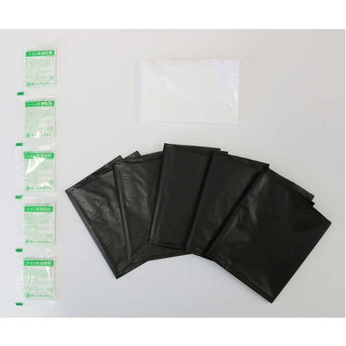 消臭・抗菌効果に優れたポンチョ付き簡易トイレ