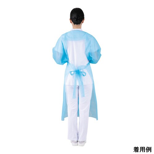 フジポリエプロン 袖付 親指フックタイプ